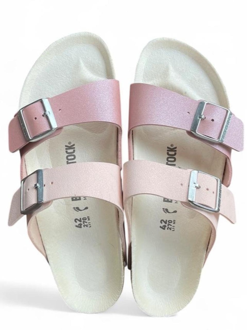 Birkenstock Arizona Split Candy Pink Colorblock Sandals EU 42 Women’s 11 Narrow